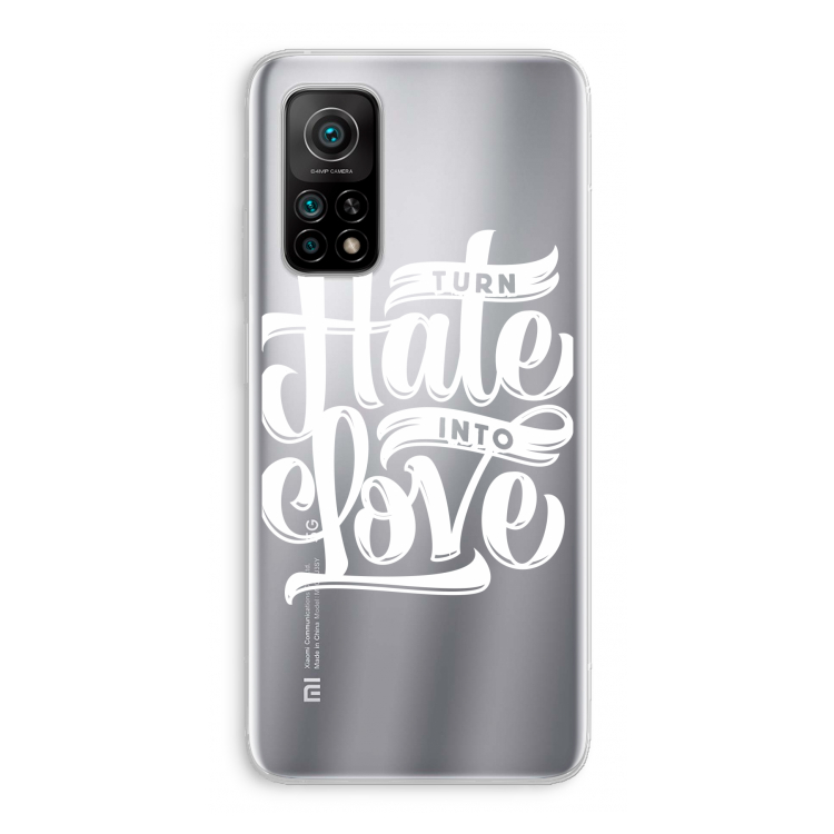 Turn hate into love: Xiaomi Mi 10T 5G Transparant Hoesje