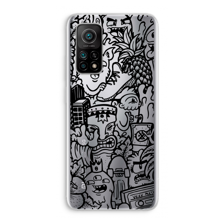 Vexx Black Mixtape: Xiaomi Mi 10T 5G Transparant Hoesje