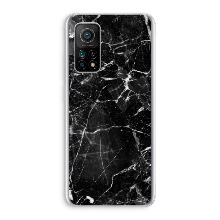 Zwart Marmer 2: Xiaomi Mi 10T 5G Transparant Hoesje