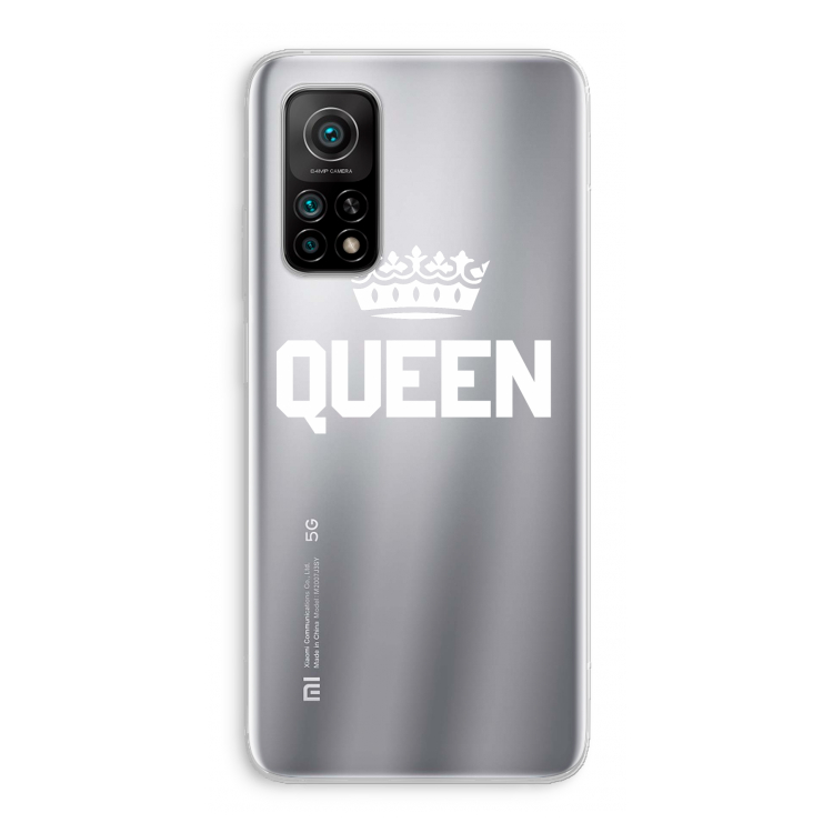 Queen zwart: Xiaomi Mi 10T 5G Transparant Hoesje