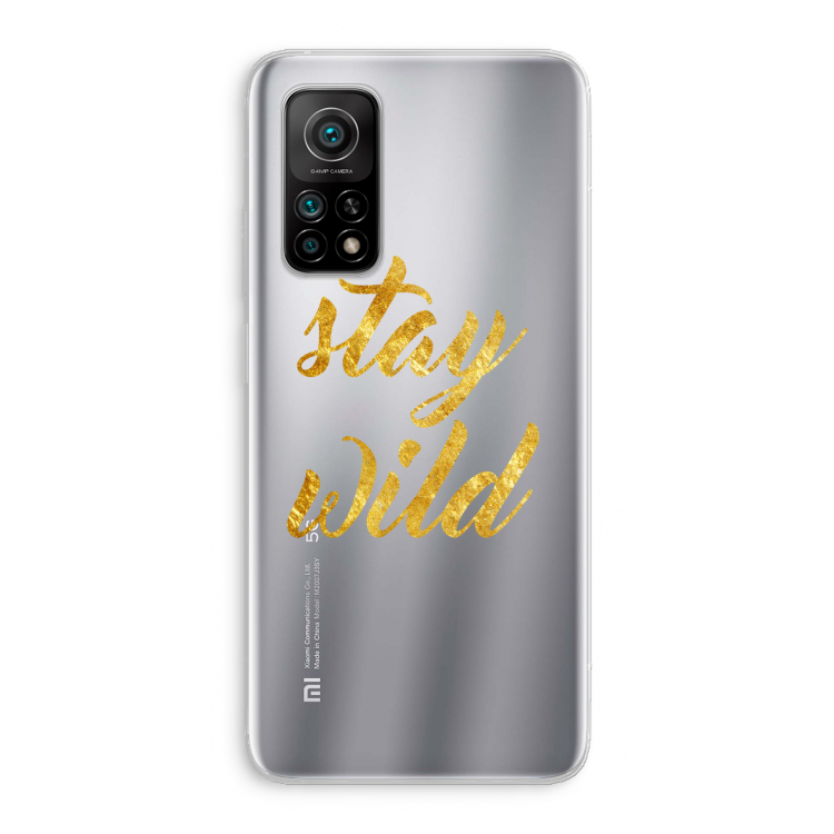 Stay wild: Xiaomi Mi 10T 5G Transparant Hoesje