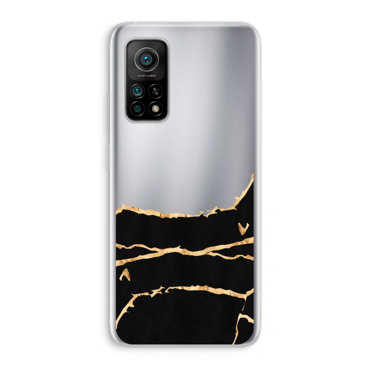 Gouden marmer: Xiaomi Mi 10T 5G Transparant Hoesje