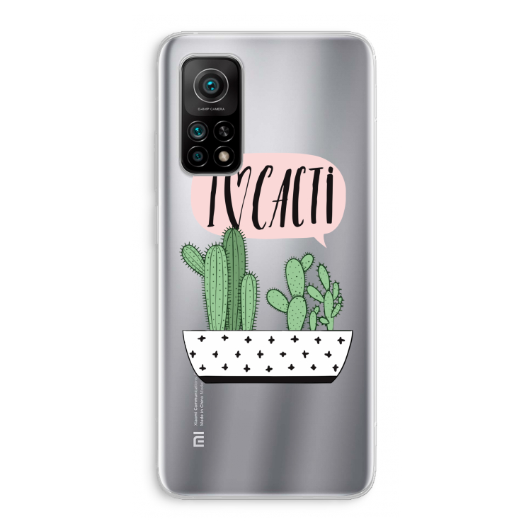 I love cacti: Xiaomi Mi 10T 5G Transparant Hoesje
