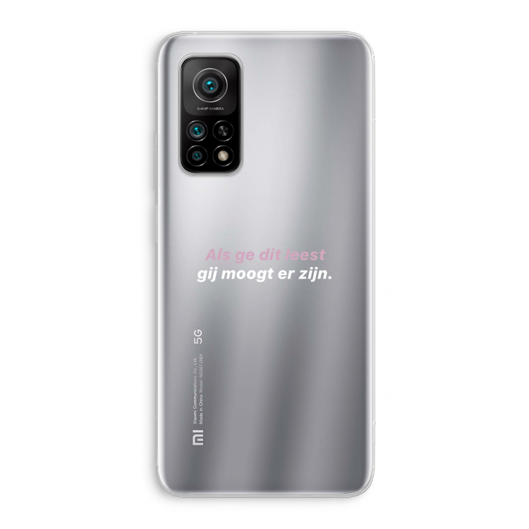 gij moogt er zijn: Xiaomi Mi 10T 5G Transparant Hoesje