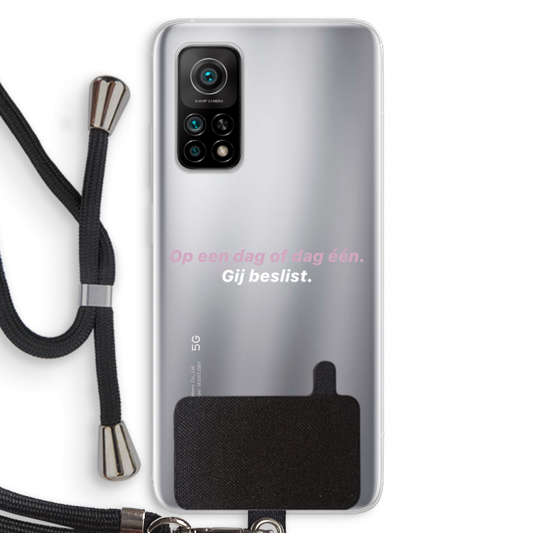 gij beslist: Xiaomi Mi 10T 5G Transparant Hoesje met koord