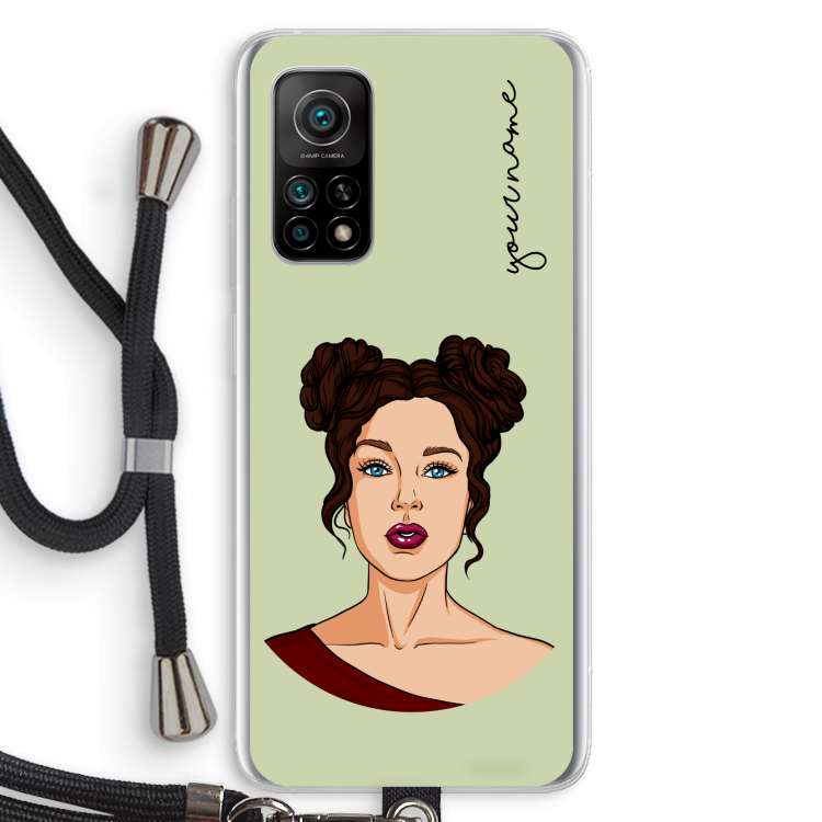 Pop-Art Creator: Xiaomi Mi 10T 5G Transparant Hoesje met koord