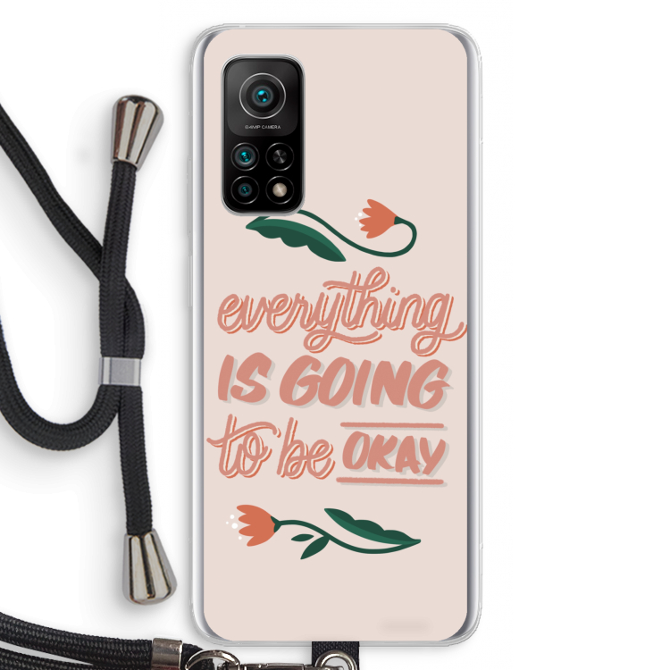 Optimistic flower girl: Xiaomi Mi 10T 5G Transparant Hoesje met koord