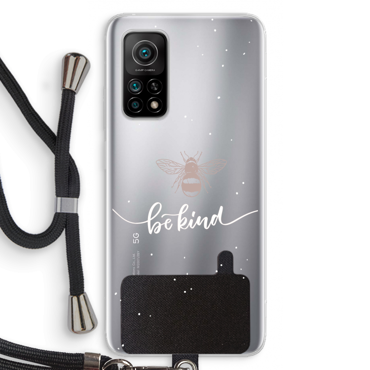 Be(e) kind: Xiaomi Mi 10T 5G Transparant Hoesje met koord