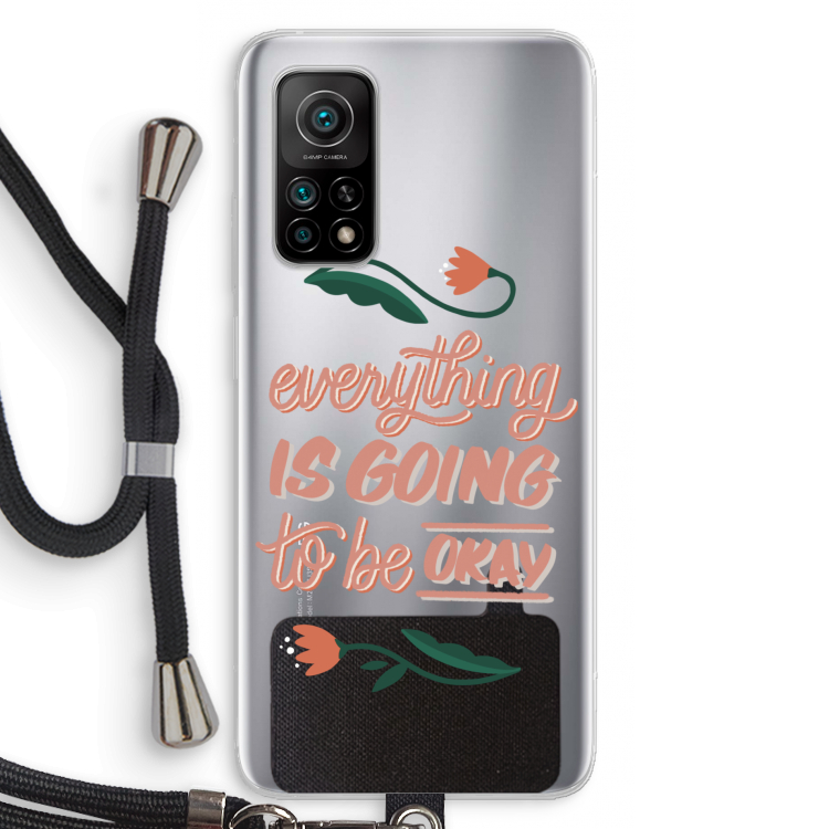 Optimistic flower girl: Xiaomi Mi 10T 5G Transparant Hoesje met koord