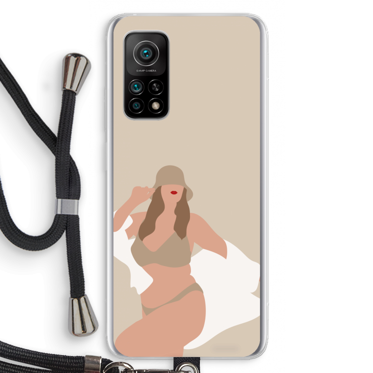 One of a kind: Xiaomi Mi 10T 5G Transparant Hoesje met koord