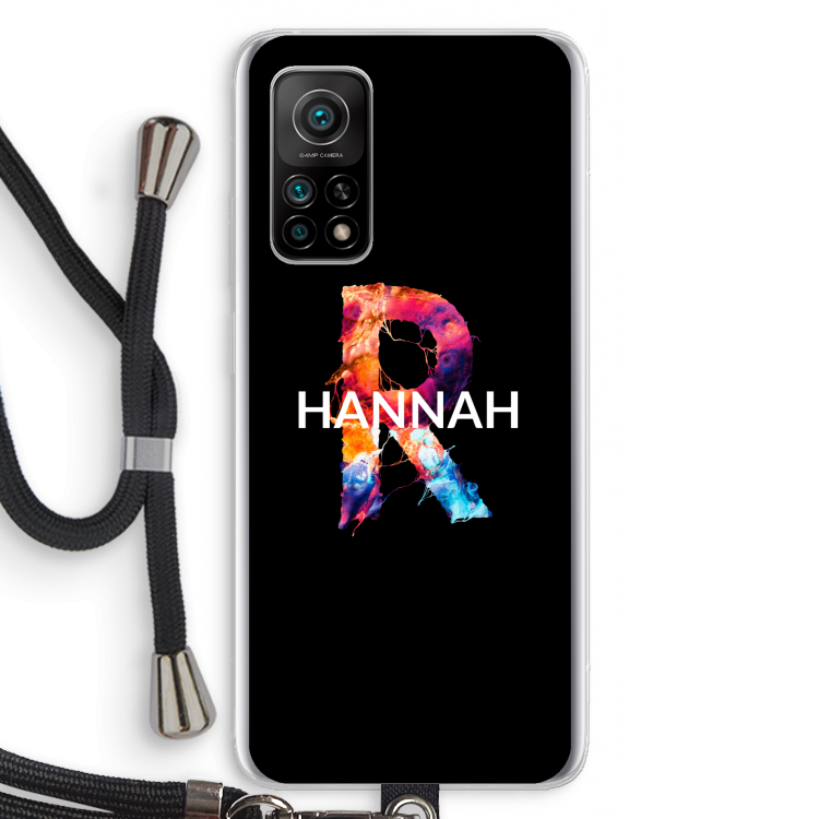 Abstract Spectrum: Xiaomi Mi 10T 5G Transparant Hoesje met koord