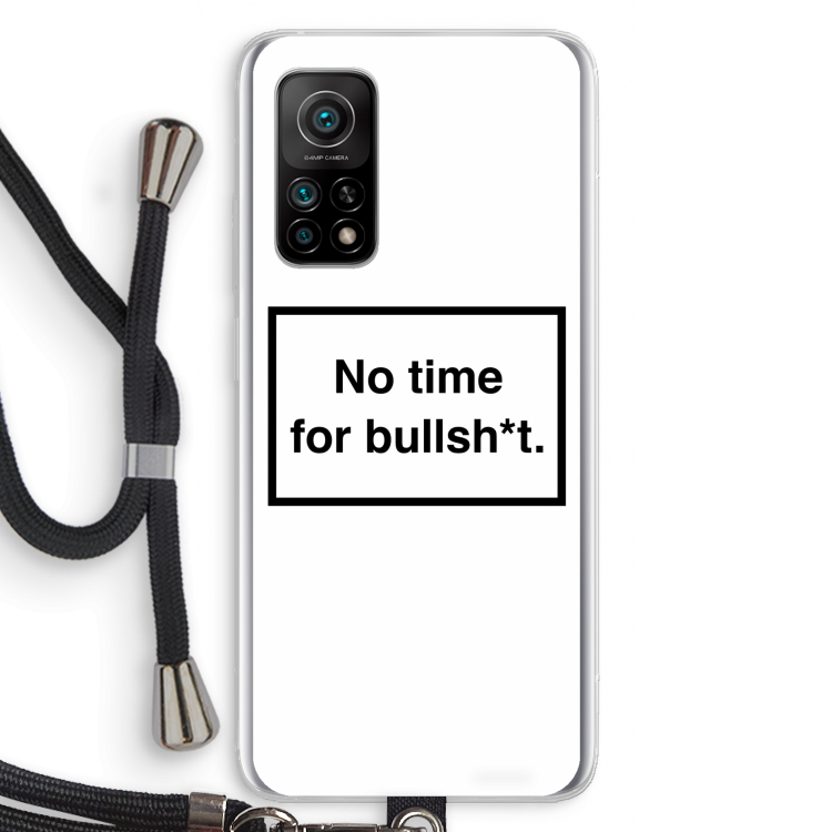No time: Xiaomi Mi 10T 5G Transparant Hoesje met koord