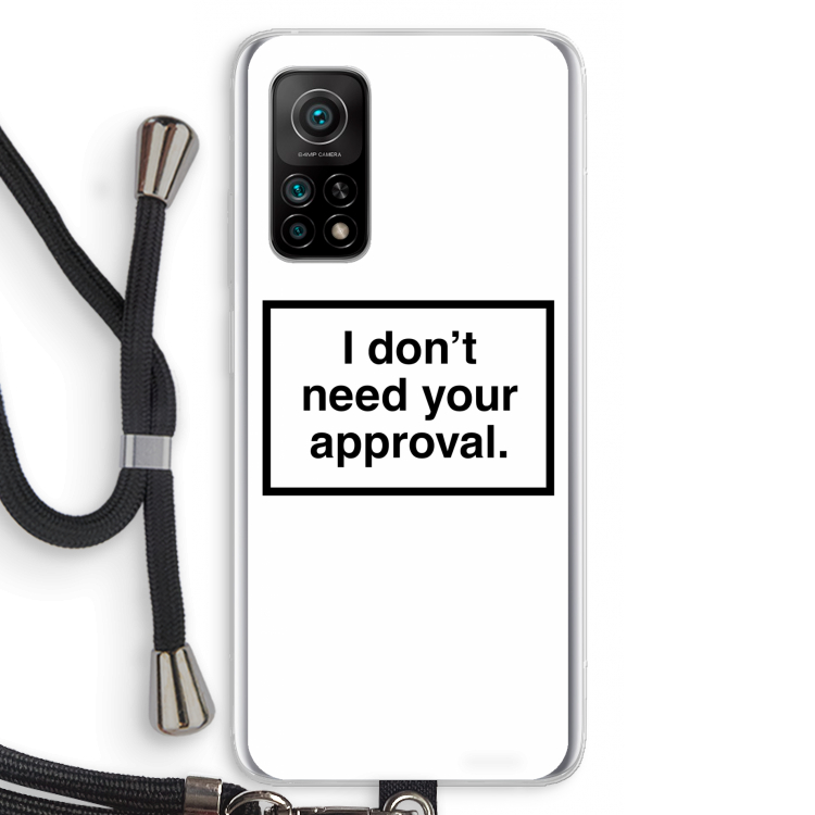 Don't need approval: Xiaomi Mi 10T 5G Transparant Hoesje met koord