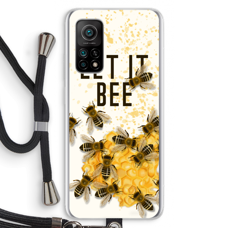 Let it bee: Xiaomi Mi 10T 5G Transparant Hoesje met koord