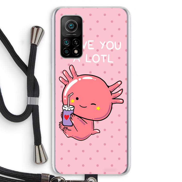 Love You A Lotl: Xiaomi Mi 10T 5G Transparant Hoesje met koord
