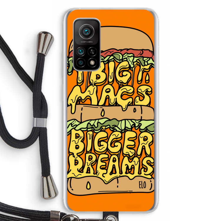 Big Macs Bigger Dreams: Xiaomi Mi 10T 5G Transparant Hoesje met koord