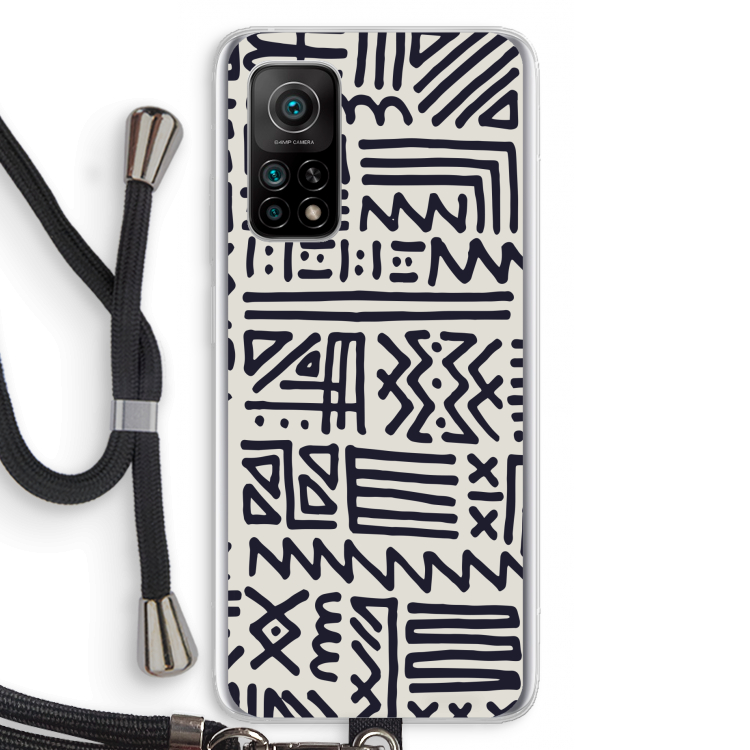 Marrakech print: Xiaomi Mi 10T 5G Transparant Hoesje met koord