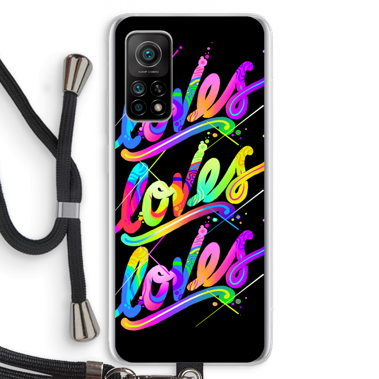 Loves: Xiaomi Mi 10T 5G Transparant Hoesje met koord