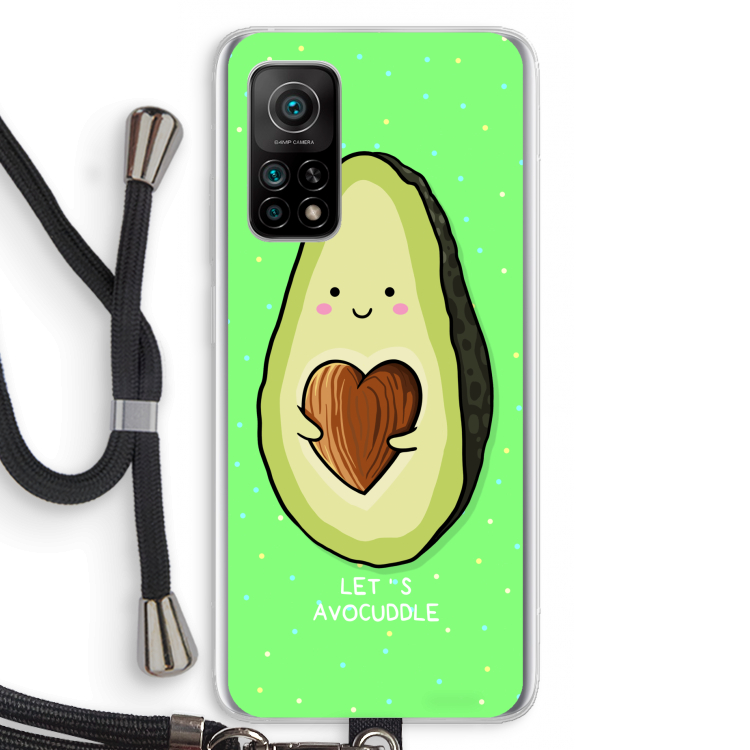 Avocuddle: Xiaomi Mi 10T 5G Transparant Hoesje met koord