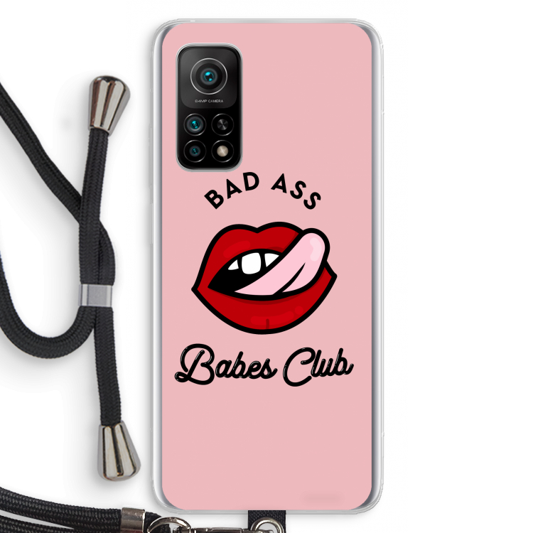 Badass Babes Club: Xiaomi Mi 10T 5G Transparant Hoesje met koord