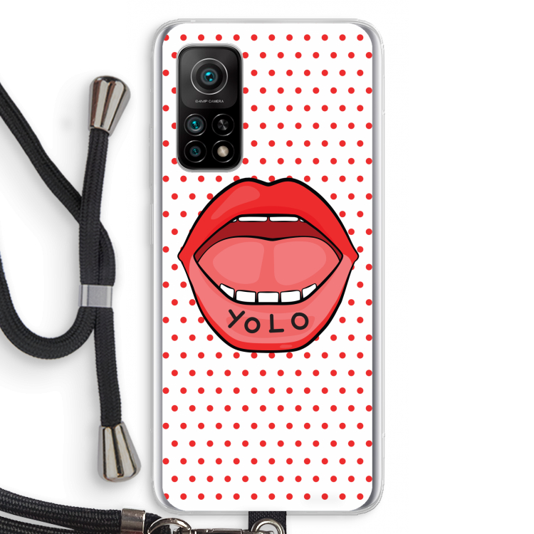Yolo Denise: Xiaomi Mi 10T 5G Transparant Hoesje met koord