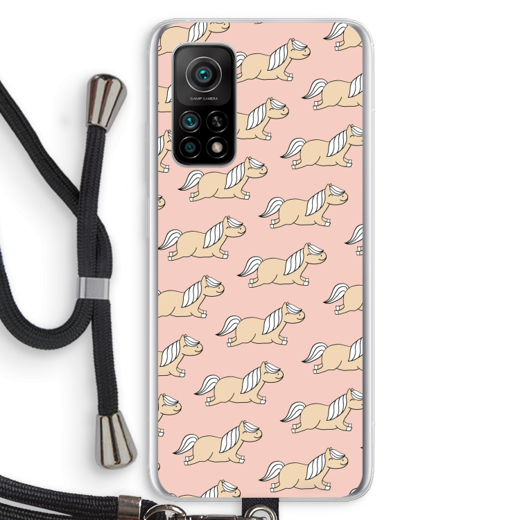 Ponys: Xiaomi Mi 10T 5G Transparant Hoesje met koord