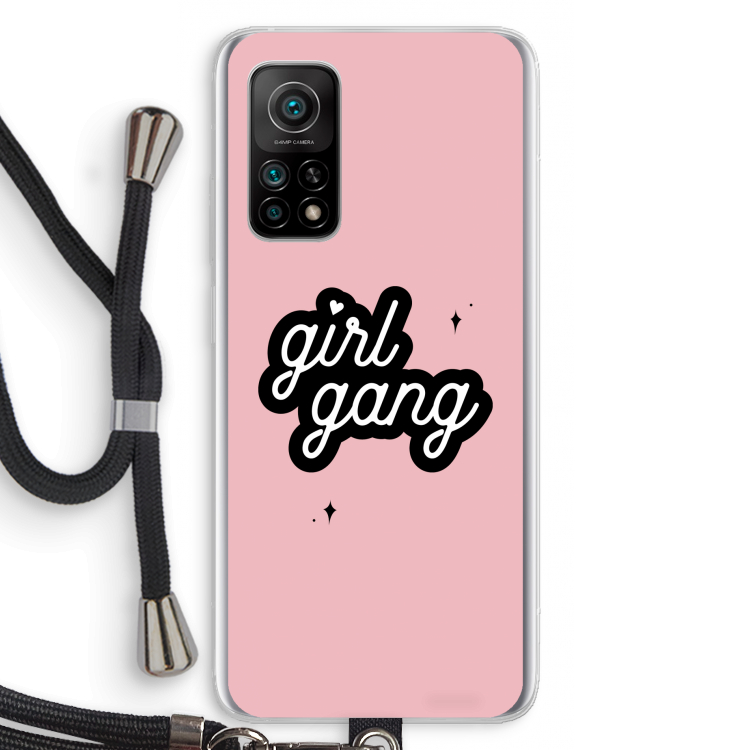 Girl Gang: Xiaomi Mi 10T 5G Transparant Hoesje met koord