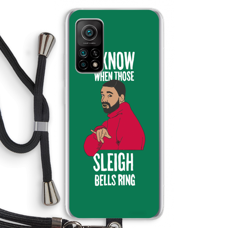 Sleigh Bells Ring: Xiaomi Mi 10T 5G Transparant Hoesje met koord