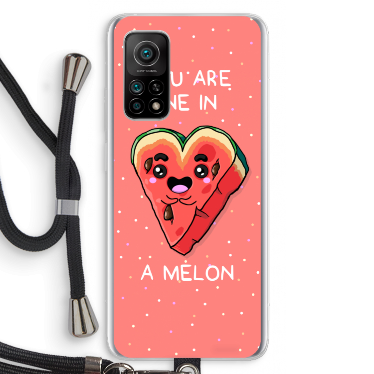 One In A Melon: Xiaomi Mi 10T 5G Transparant Hoesje met koord
