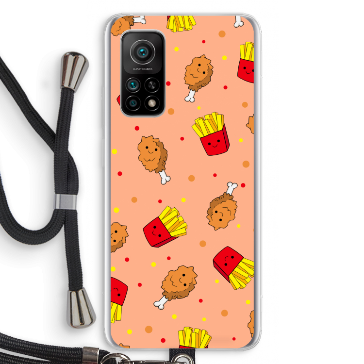Chicken 'n Fries: Xiaomi Mi 10T 5G Transparant Hoesje met koord