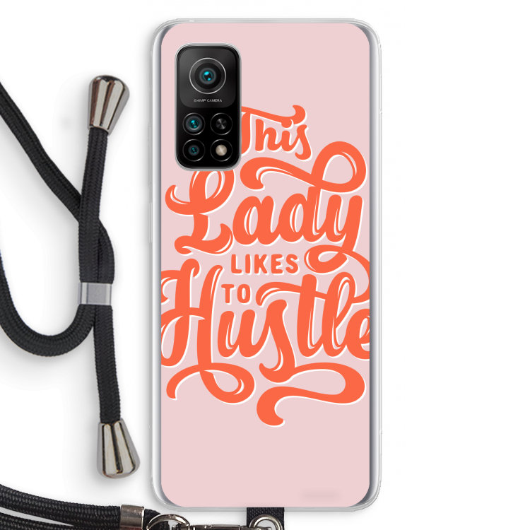 Hustle Lady: Xiaomi Mi 10T 5G Transparant Hoesje met koord