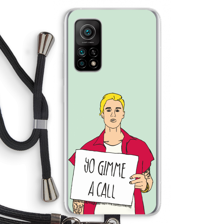 Gimme a call: Xiaomi Mi 10T 5G Transparant Hoesje met koord