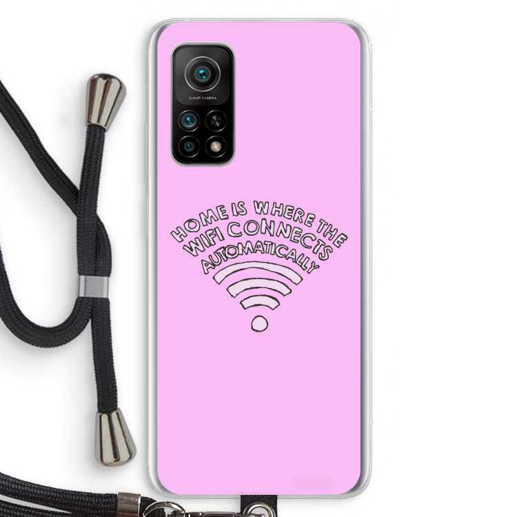 Home Is Where The Wifi Is: Xiaomi Mi 10T 5G Transparant Hoesje met koord