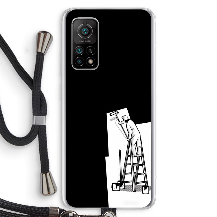 Musketon Painter: Xiaomi Mi 10T 5G Transparant Hoesje met koord