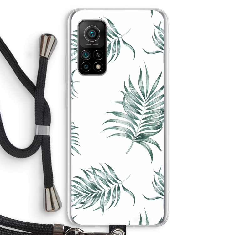 Simple leaves: Xiaomi Mi 10T 5G Transparant Hoesje met koord