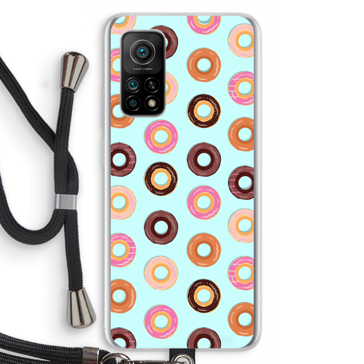 Donuts: Xiaomi Mi 10T 5G Transparant Hoesje met koord