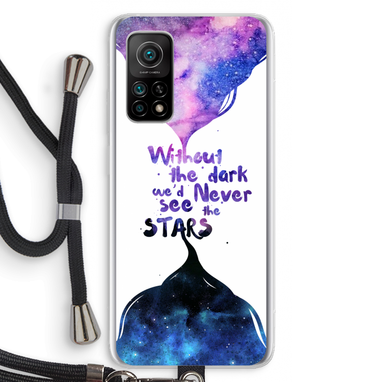 Stars quote: Xiaomi Mi 10T 5G Transparant Hoesje met koord
