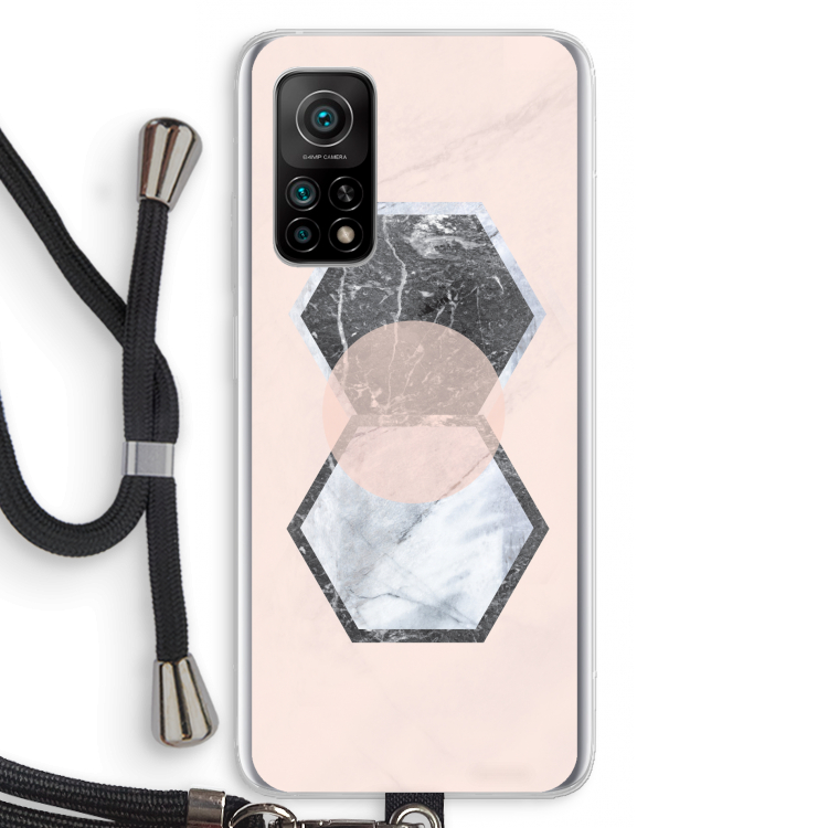 Creatieve toets: Xiaomi Mi 10T 5G Transparant Hoesje met koord