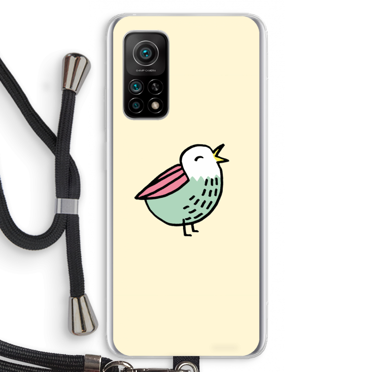 Birdy: Xiaomi Mi 10T 5G Transparant Hoesje met koord