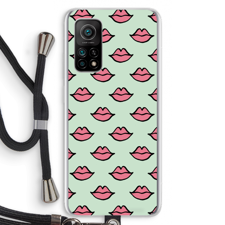 Lipjes: Xiaomi Mi 10T 5G Transparant Hoesje met koord