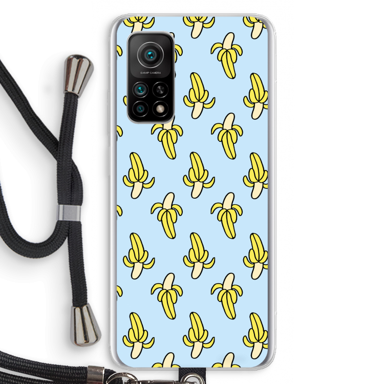 Bananas: Xiaomi Mi 10T 5G Transparant Hoesje met koord