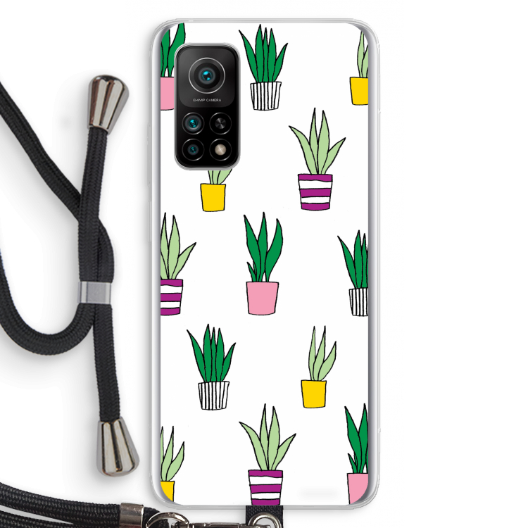Sanseveria: Xiaomi Mi 10T 5G Transparant Hoesje met koord