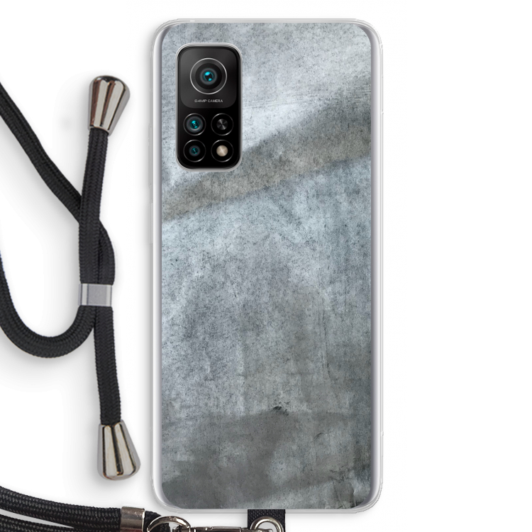 Grey Stone: Xiaomi Mi 10T 5G Transparant Hoesje met koord