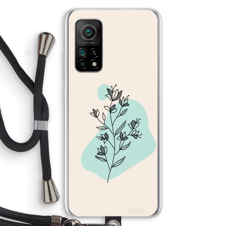 Violets are blue: Xiaomi Mi 10T 5G Transparant Hoesje met koord