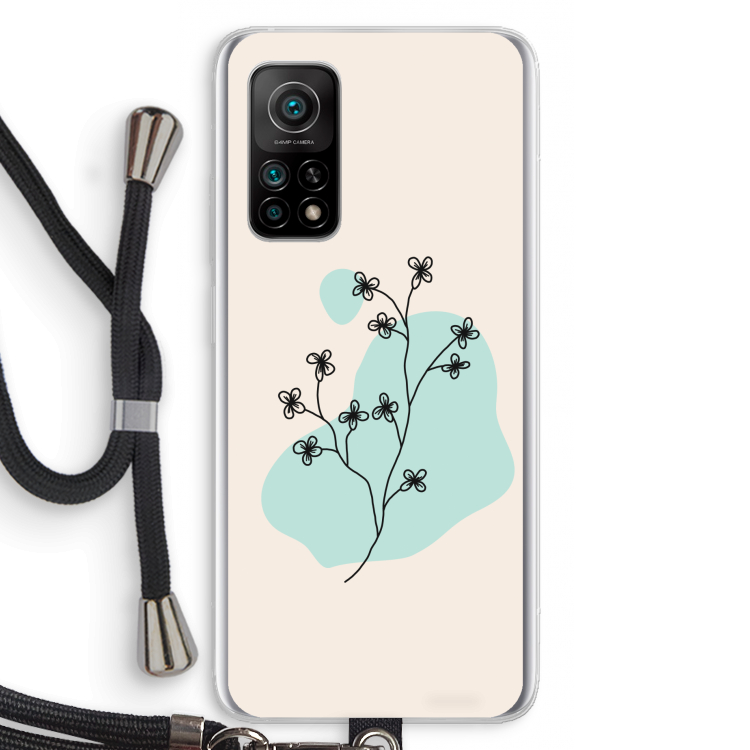 Love your petals: Xiaomi Mi 10T 5G Transparant Hoesje met koord