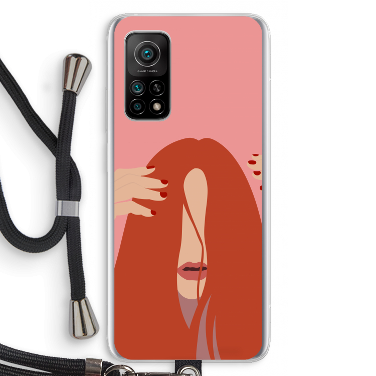Woke up like this: Xiaomi Mi 10T 5G Transparant Hoesje met koord