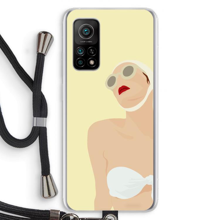 Summer: Xiaomi Mi 10T 5G Transparant Hoesje met koord