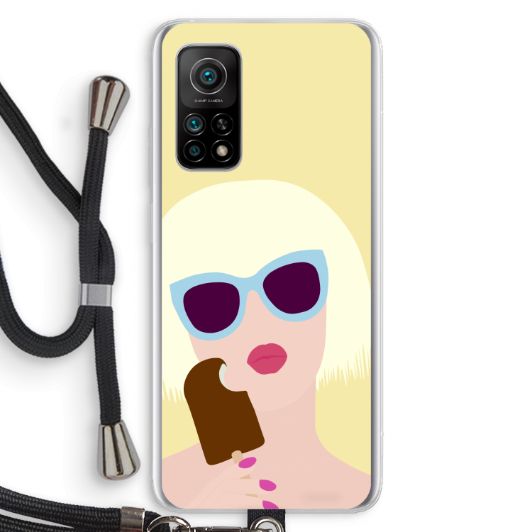 Ice cream: Xiaomi Mi 10T 5G Transparant Hoesje met koord