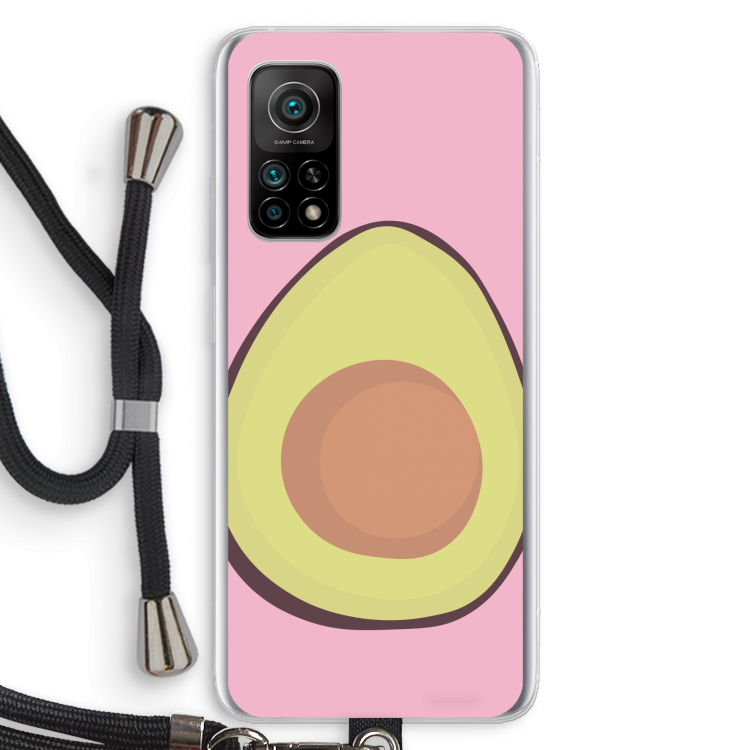 Avocado: Xiaomi Mi 10T 5G Transparant Hoesje met koord