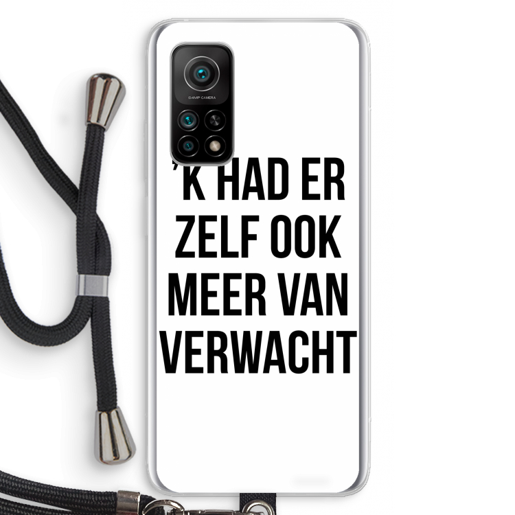 Meer verwacht: Xiaomi Mi 10T 5G Transparant Hoesje met koord